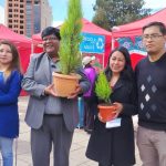 «Eco-Trueque»: Vecinos y Unidades Educativas cambian plástico por plantines en El Alto